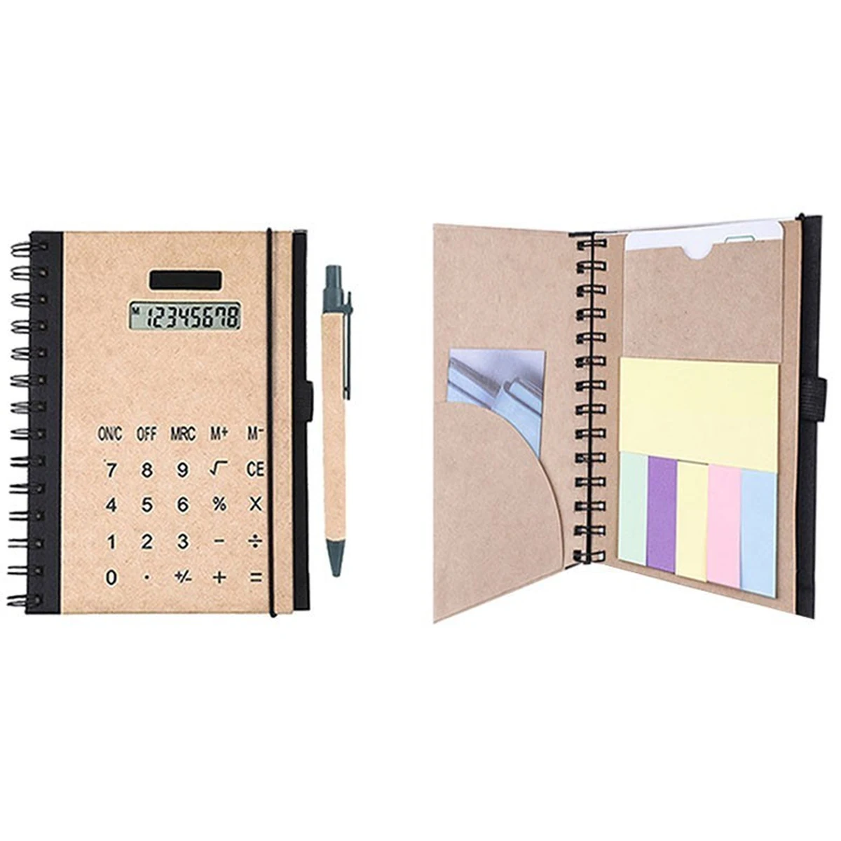 Eco-Friendly SolarCalculator With Pen Notepad Sticky Notes 1