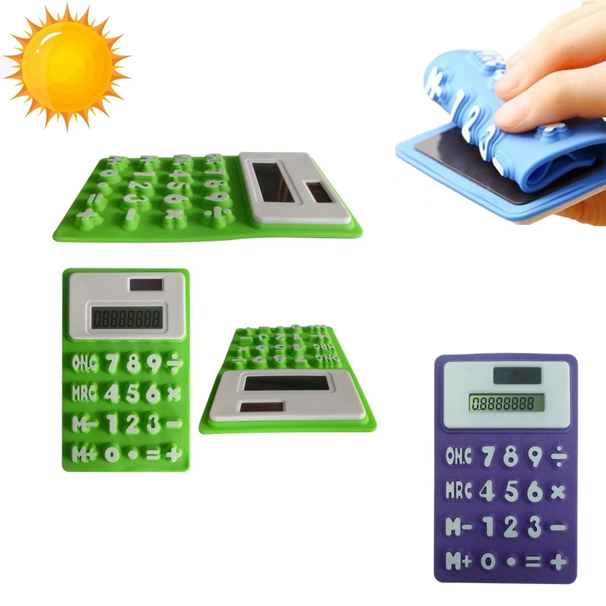 Solar Silicone Powered Calculator 1