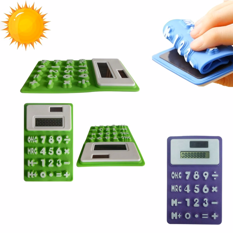 Solar Silicone Powered Calculator