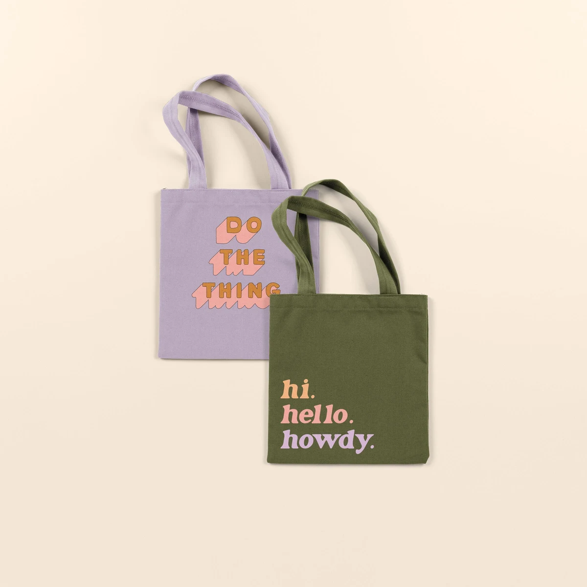 Teeny Tiny Tote - Colored Canvas, custom tote bag with logo imprint 1