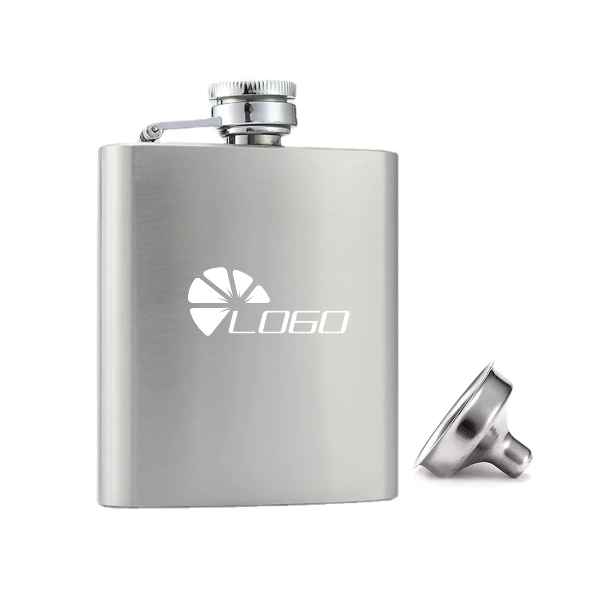 MOQ20 6OZ Stainless Steel Hip Flask With Spout 1