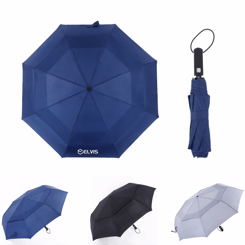 Fully Automatic Three Fold Windproof Golf Umbrella