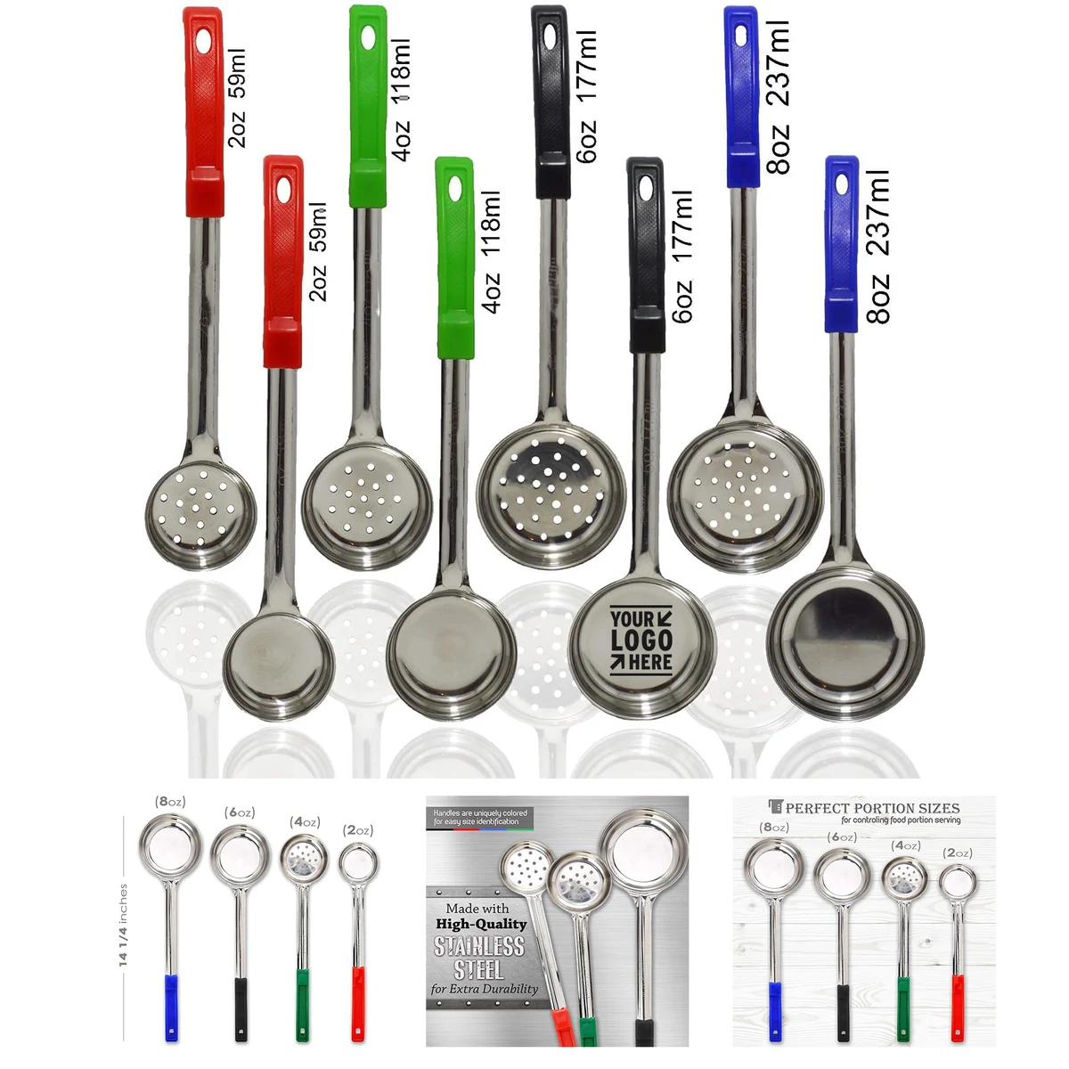 2/4/6/8 Oz Portion Control Serving Spoon 1