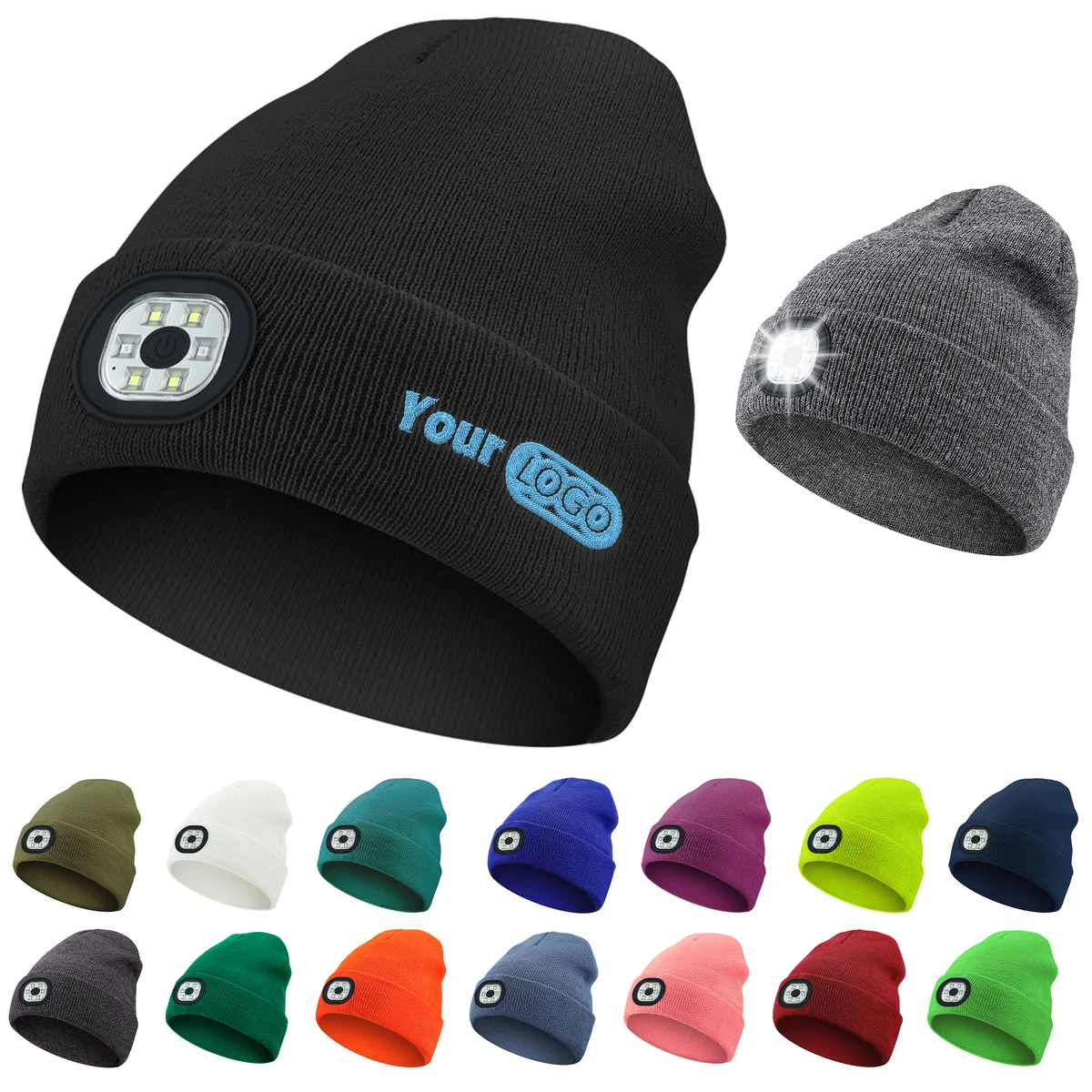 Acrylic Luminescent Led Knitted Hat 1