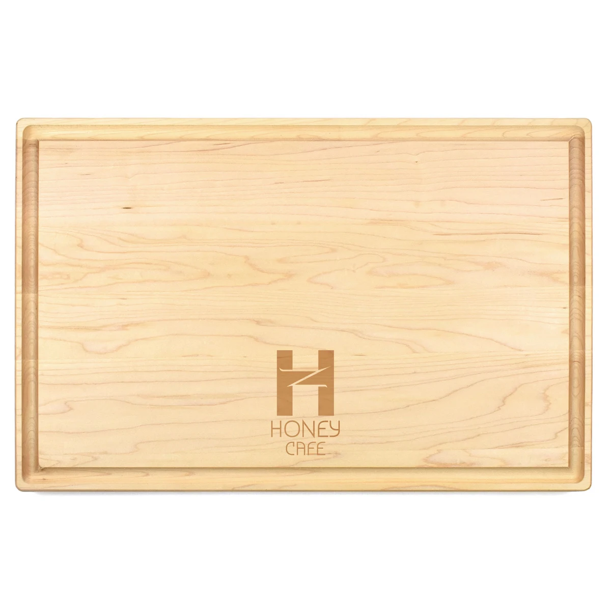 11" x 17" x 1" Maple Cutting Board with Juice Groove 1