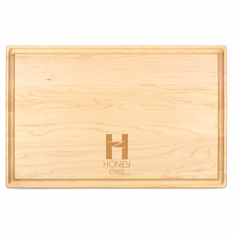 11" x 17" x 1" Maple Cutting Board with Juice Groove