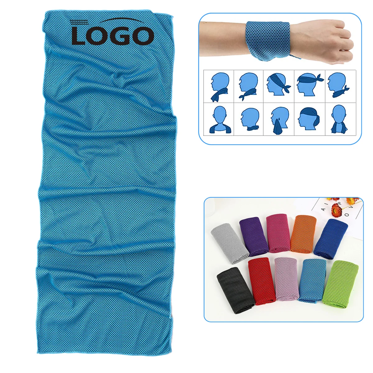 31.5 "x11.8" Quick Dry Sport Cooling Towel 1