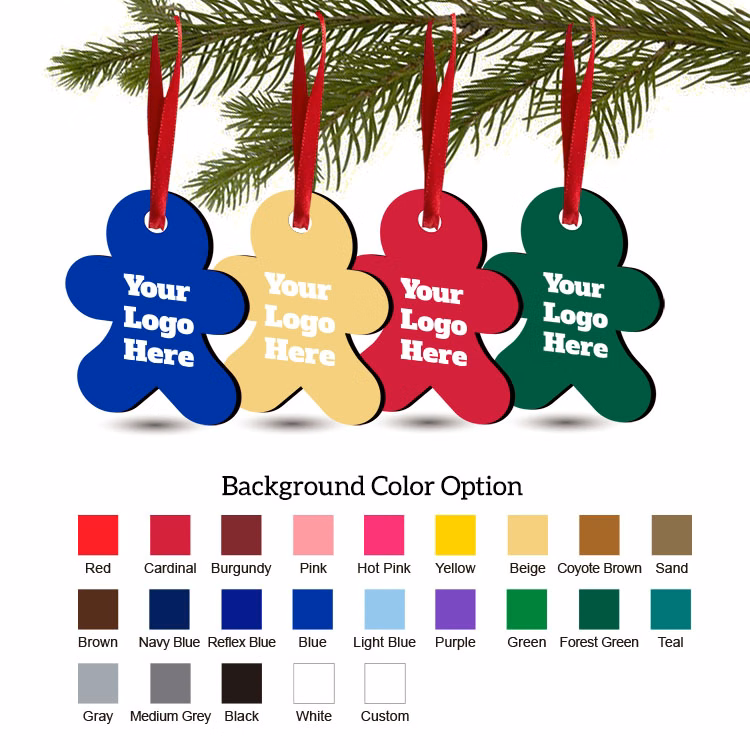 Free Shipping Solid Color Christmas Ornament - Ginger man
