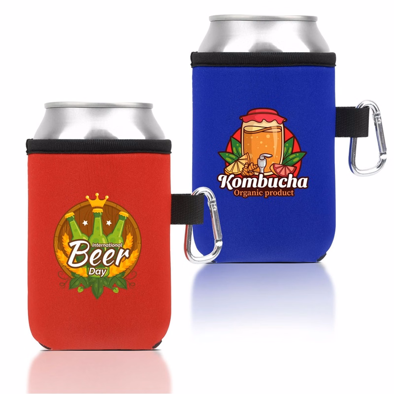 12oz Can Cooler With Carabiner