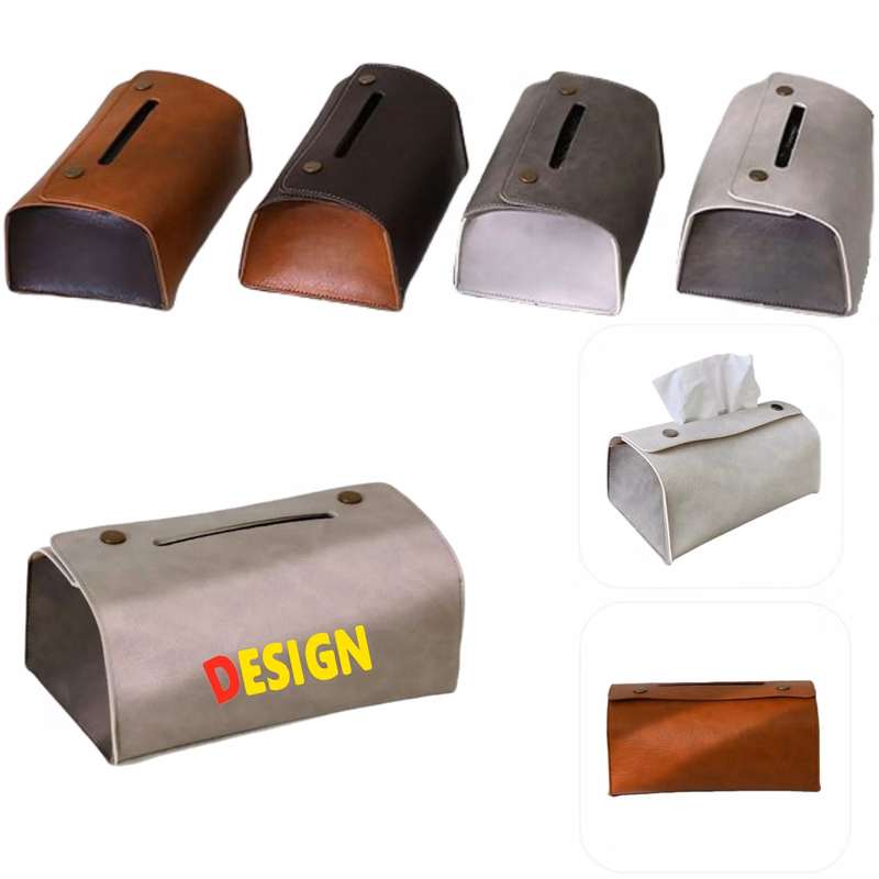 Leather Tissue Box Cover