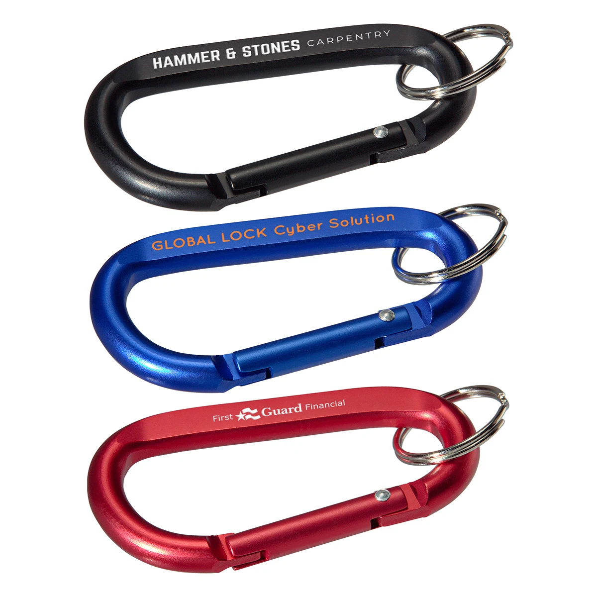 Aluminum Carabiner with Key Ring 1