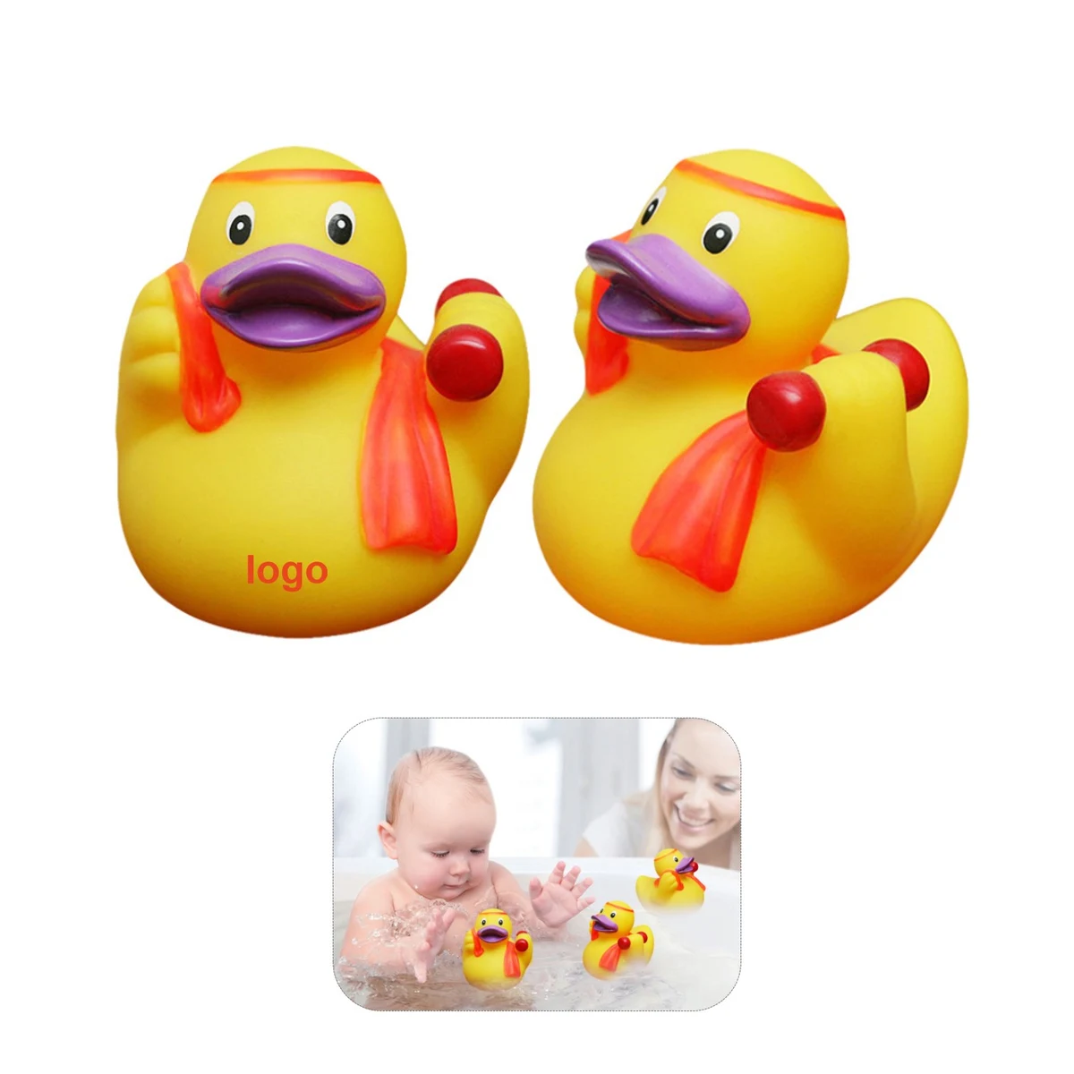 Rubber Duck with Dumbbell 1