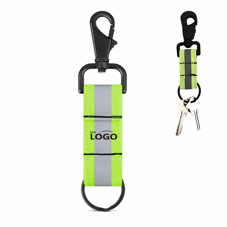 Firefighter Keychain with Reflective Patch Holder