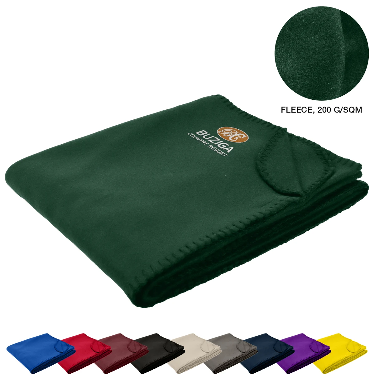 Polar fleece Blanket W/ Merrow Edge 50" X 60" 1