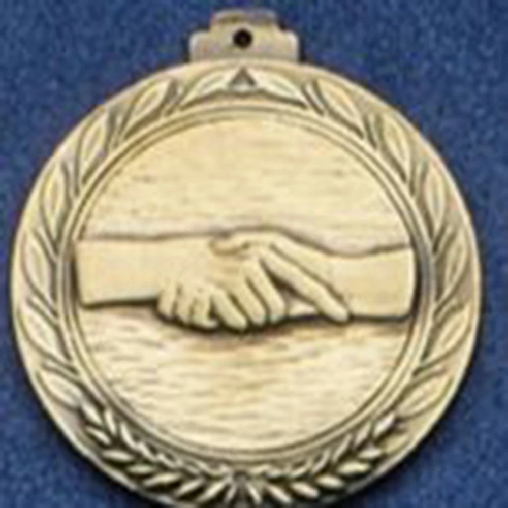 2.5" Stock Cast Medallion (Handshake) 1