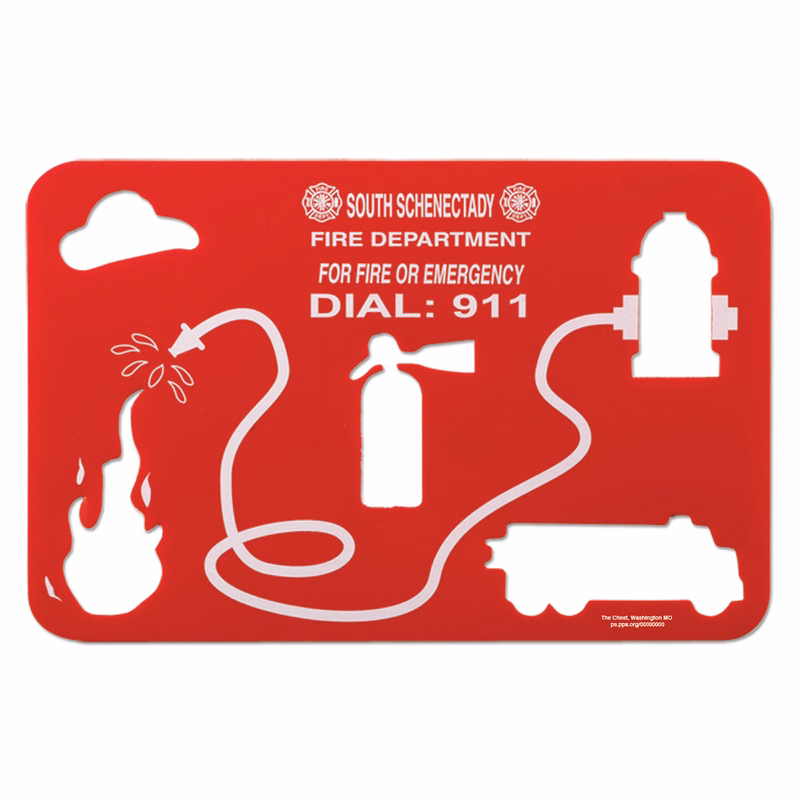 Fire Prevention Poly Stencil