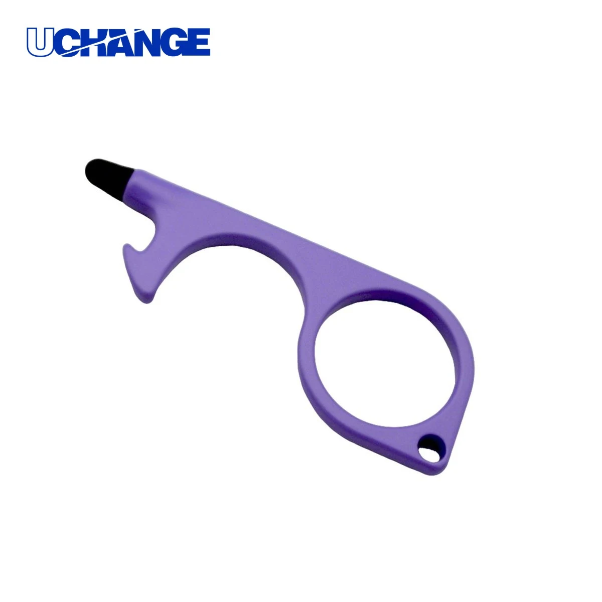 Zinc Alloy Touch Free Door Opener with Silicone Tip 3.1 Inch 1
