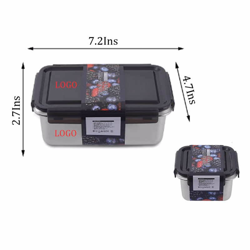 33Oz Portable Rectangular Lunch Box