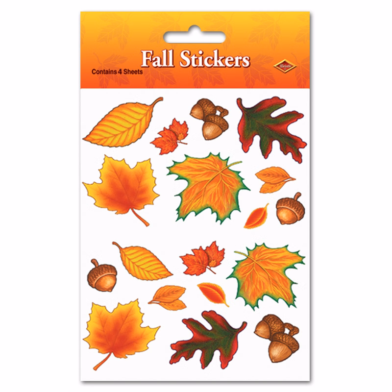 Plus Pak Fall Leaf Stickers