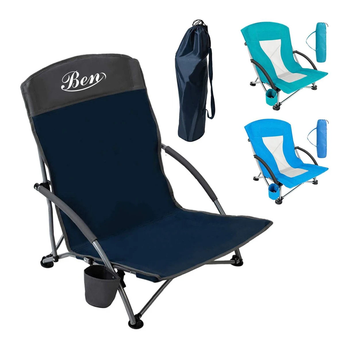 Lightweight Portable Folding Beach Chair for Vacation 1