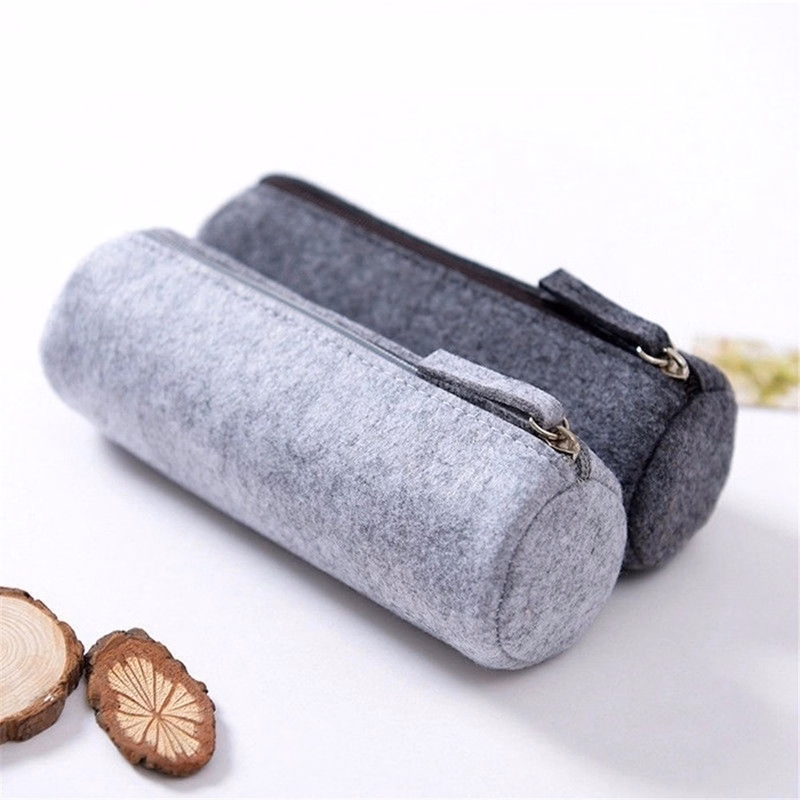 Felt Zippered Pencil Case