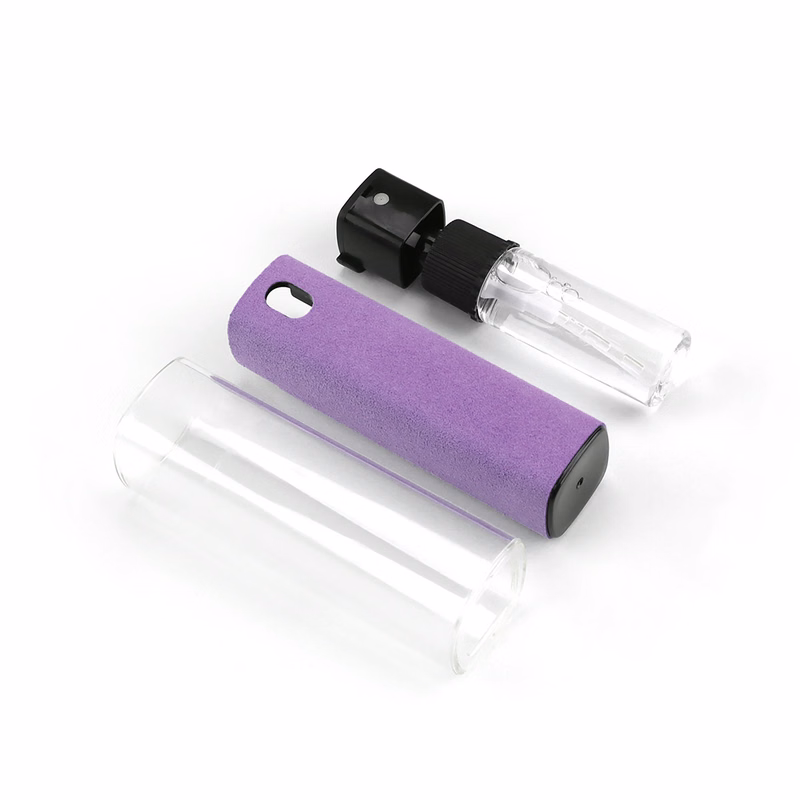 Portable Screen Cleaner Spray With Microfiber Cloth For Electronic Devices 3.7" X 1.2"