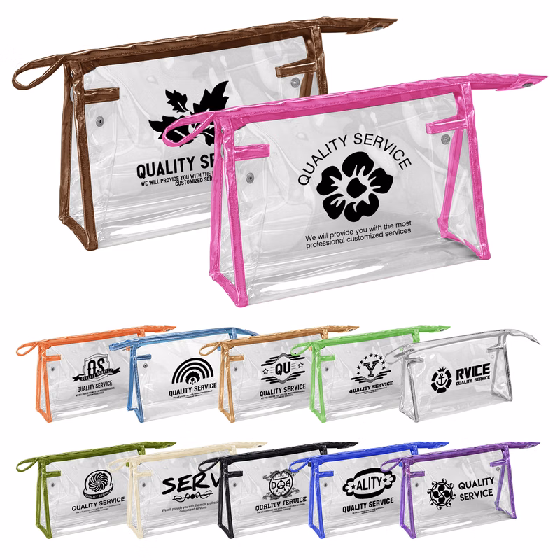 Portable Transparent PVC Cosmetic Bags