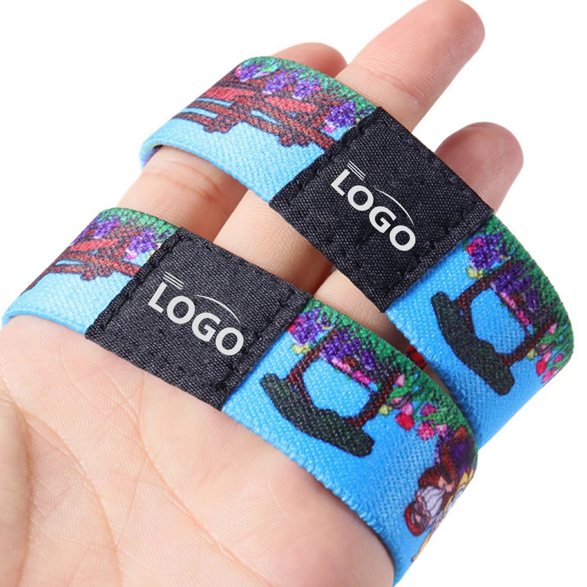 Full Color Reversible Stretch Wrist Bands 1
