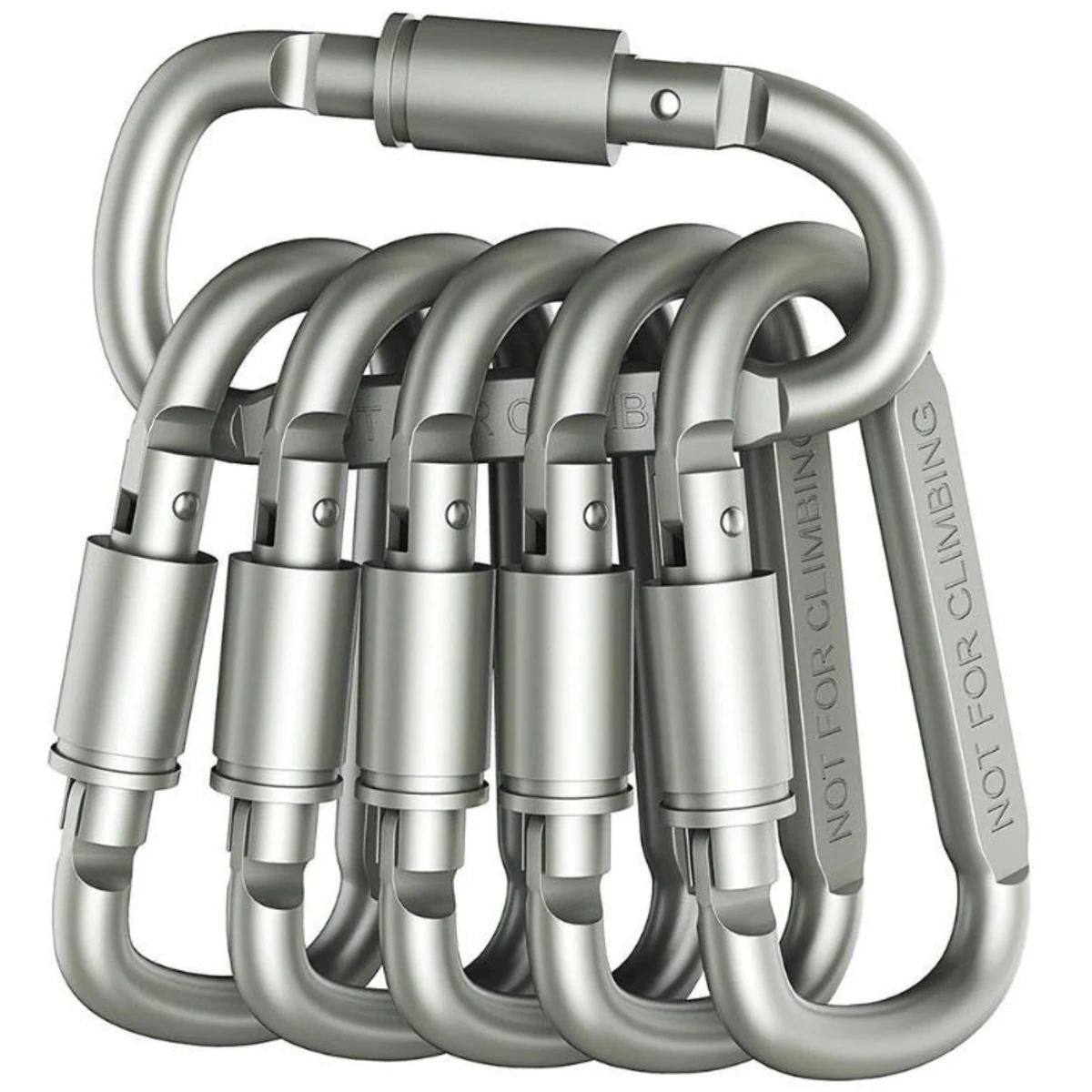 High Quality Flat Aluminum Carabiner D Ring 1