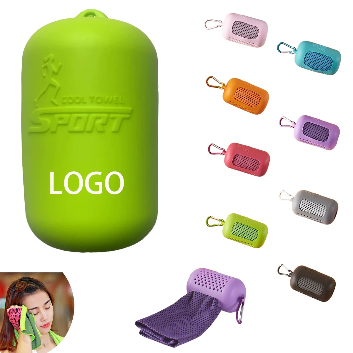 Summer Ice Silk Cool Sports Towel 1