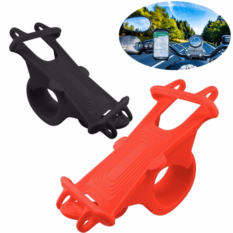 Silicone outdoor bike mount mobile phone holder