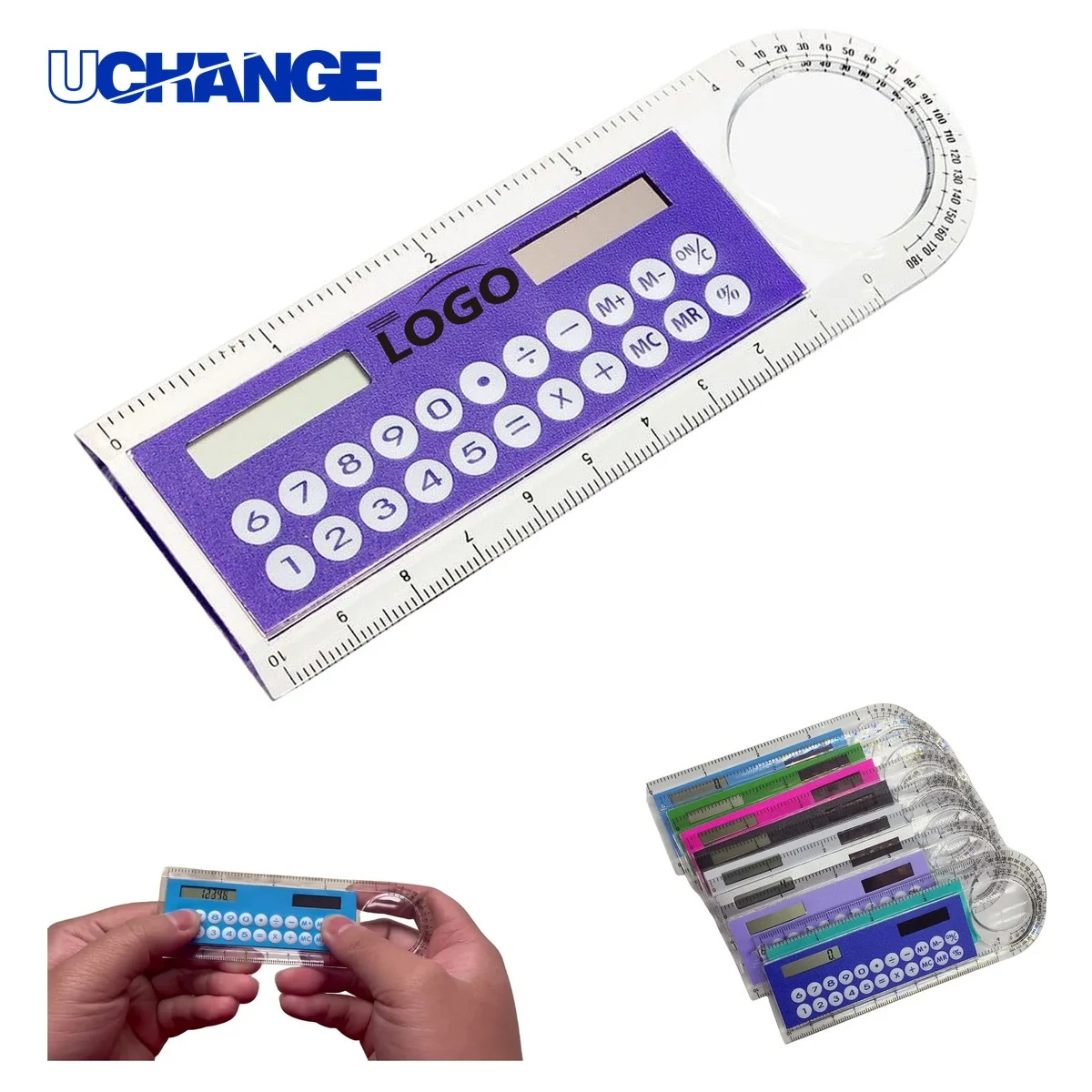 Solar Calculator Magnifier Ruler 1