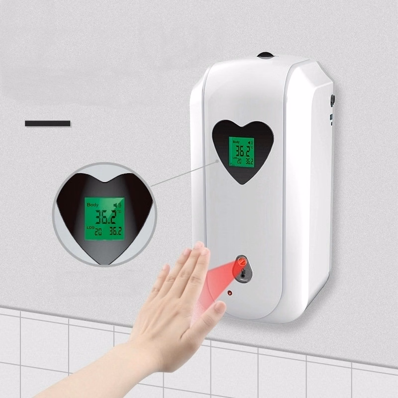 Automatic Hand Sanitizer Dispenser with Thermometer