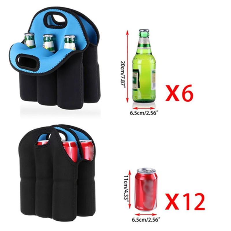 Six Pack Neoprene Cooler Wine-bottle Bag 1