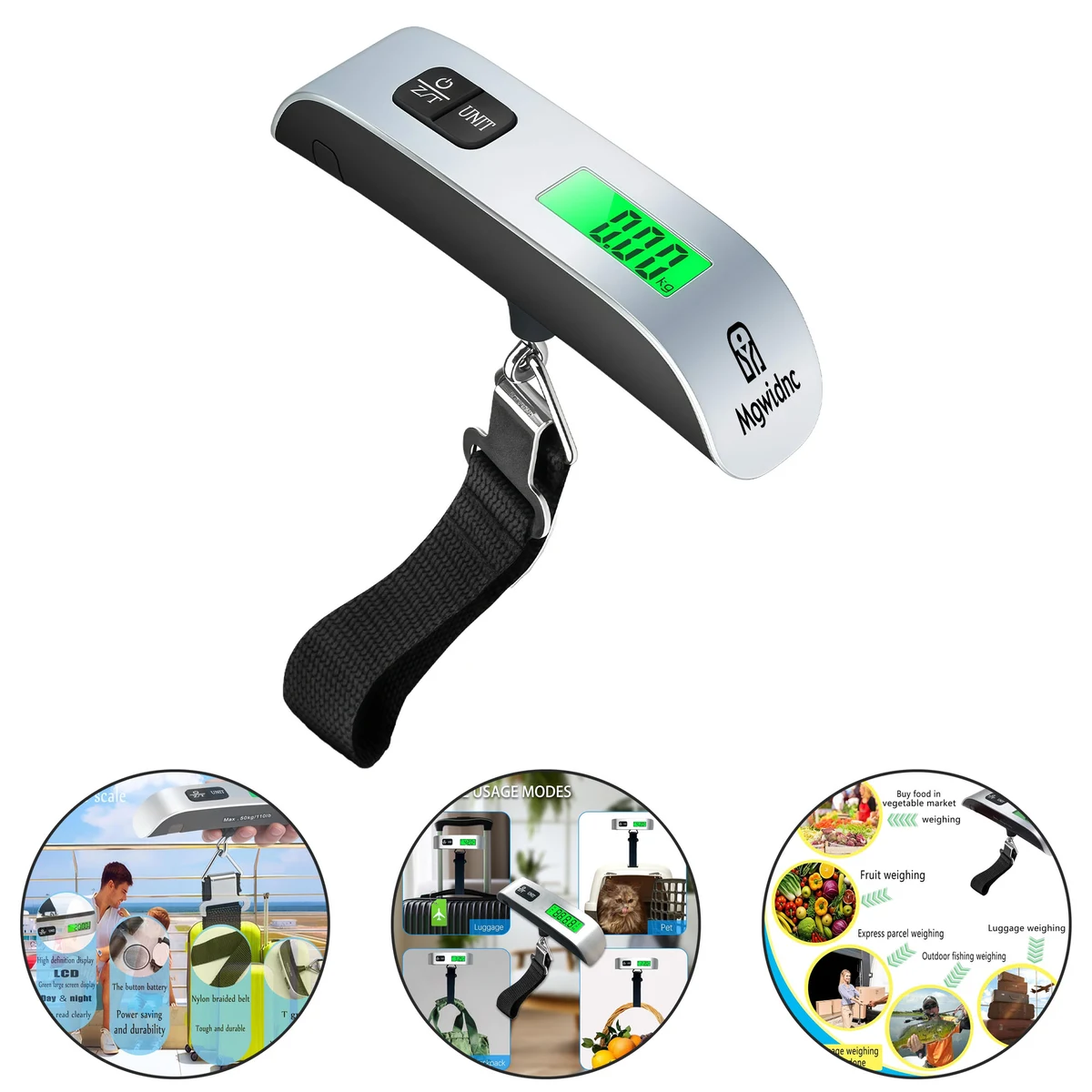 50kg/10g Handheld Luggage Scale with Strap 1