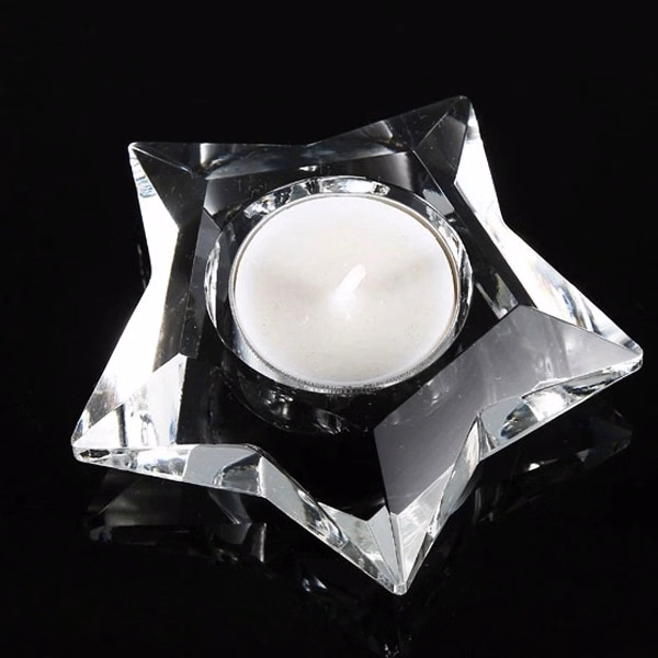 Star Shape Crystal Tealight Candle Holder