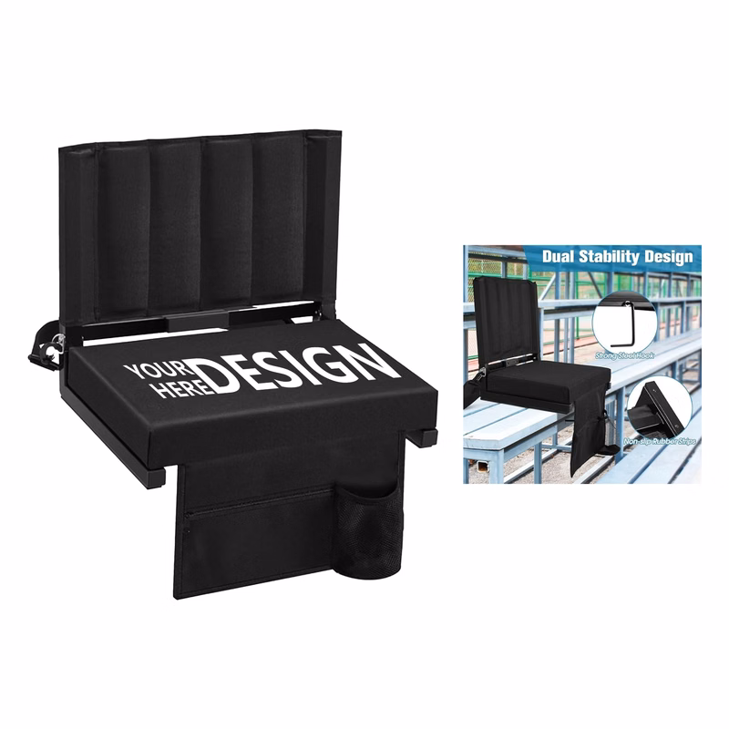 Oxford Fabric Iron Frame Folding Stadium Seat