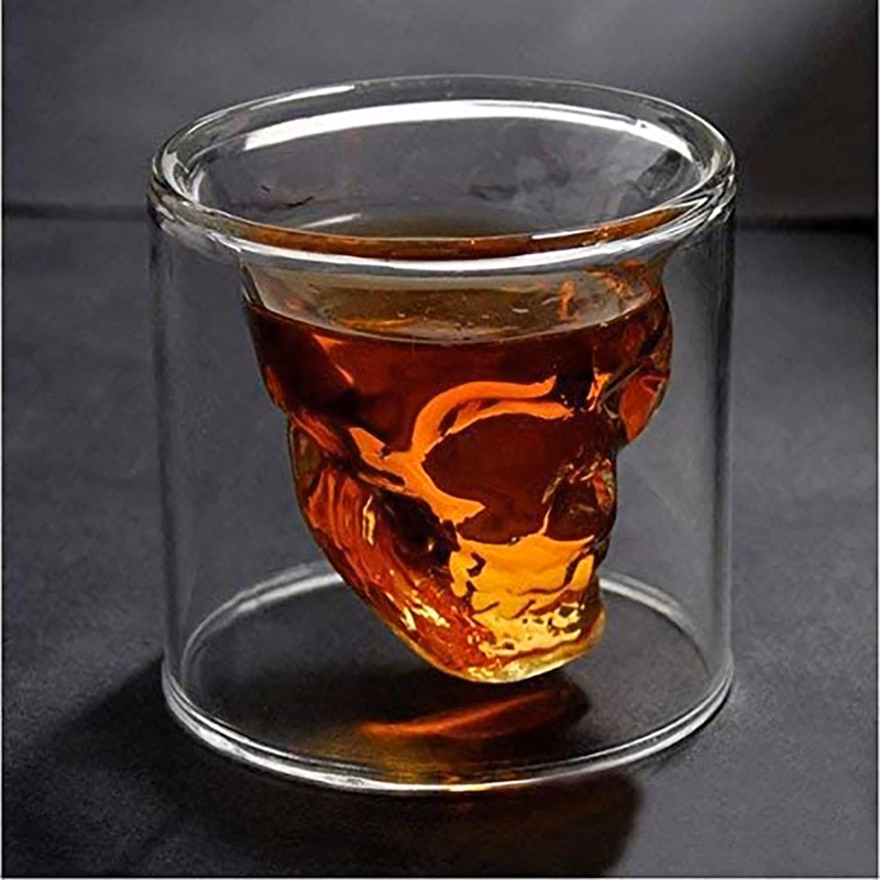 Skull Glass Drink Wine Cup