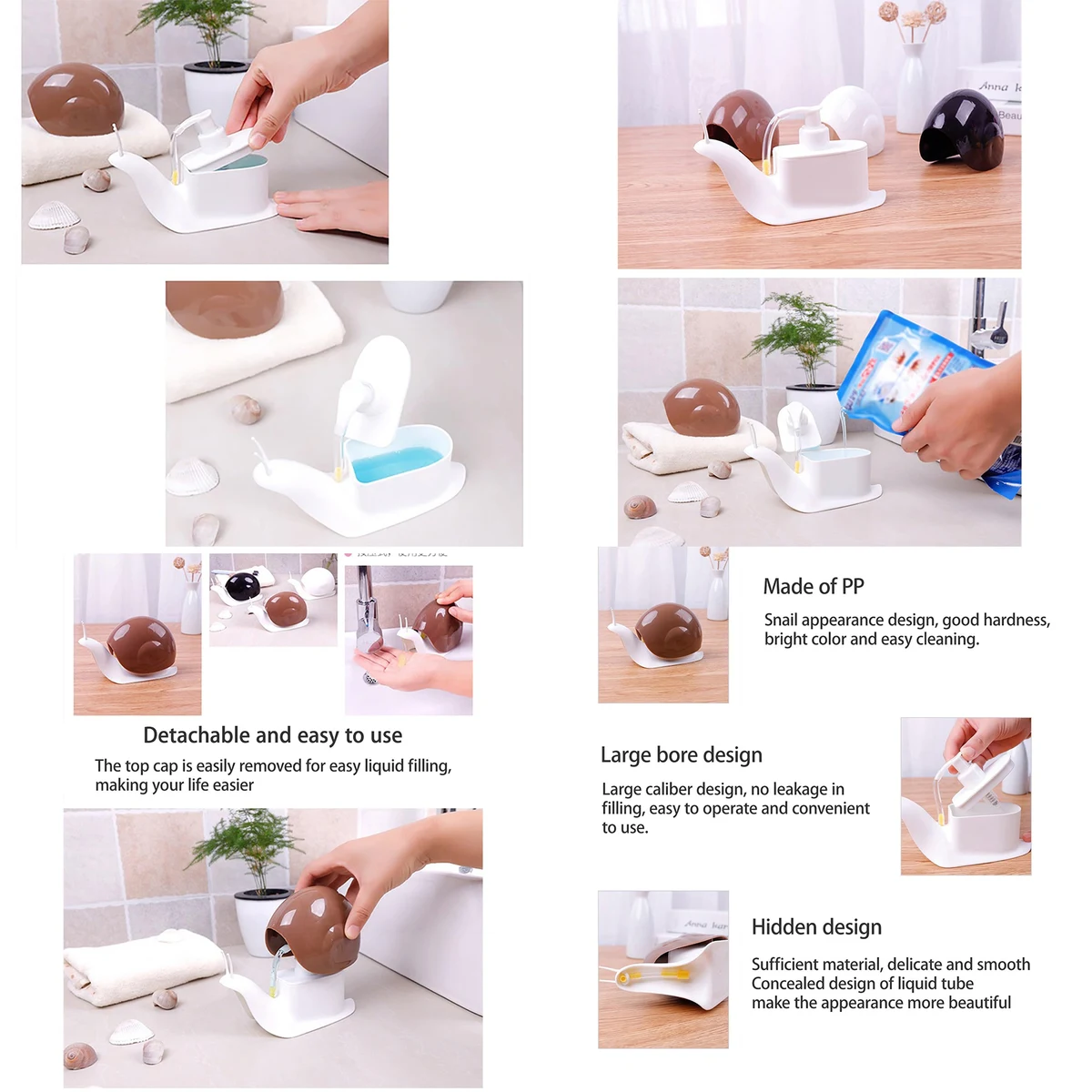 Cute Snail Soap Dispenser 1