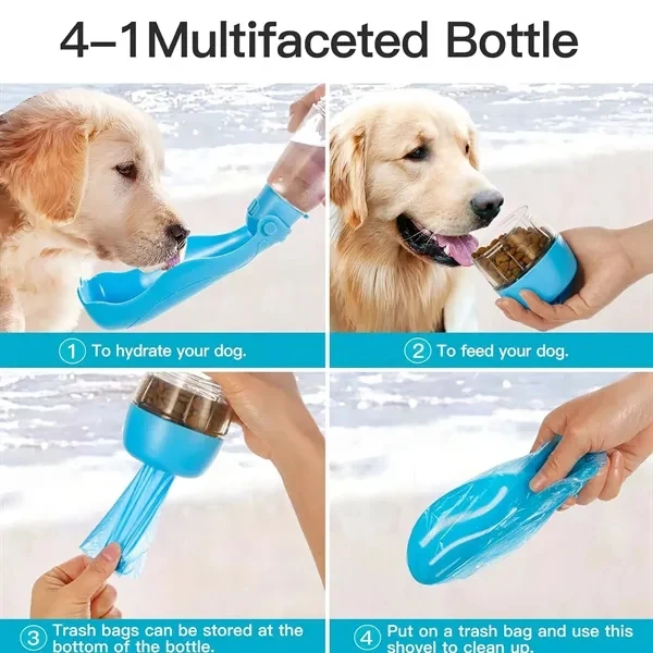 4-in-1 Collapsible Dog Bowl & Water Bottle Combo 1