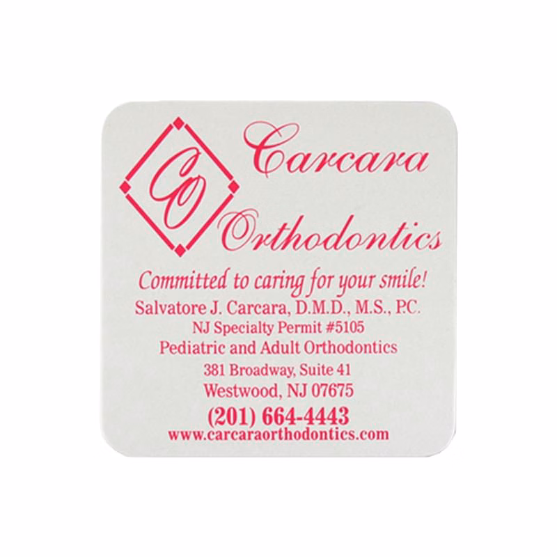 Pulp Coaster - 3.5" Square 60pt Medium Weight Pulp Board