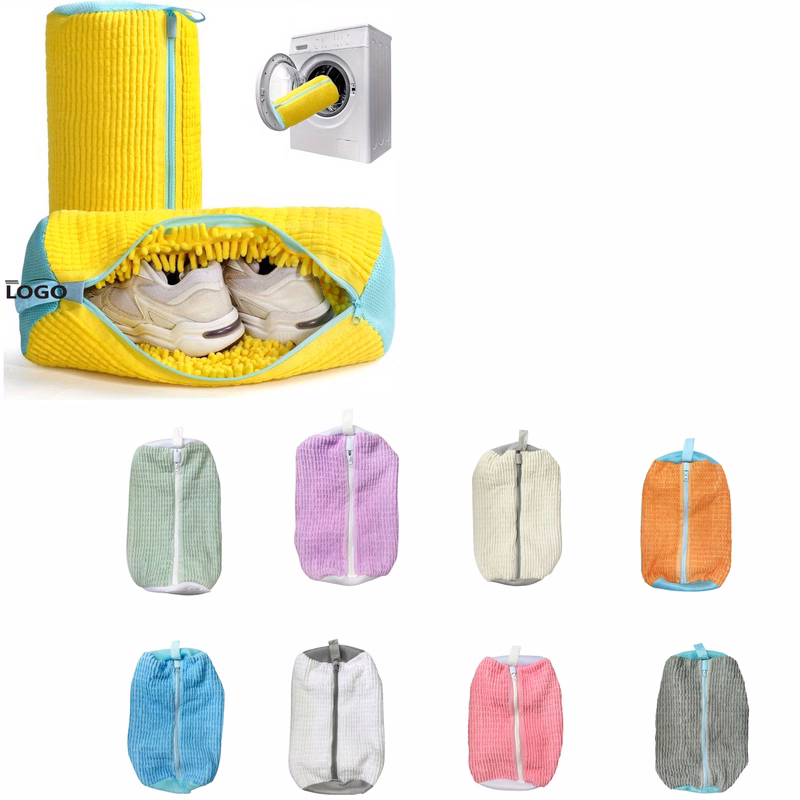 Cylinder Laundry Bag Prevents Shoe Deformation