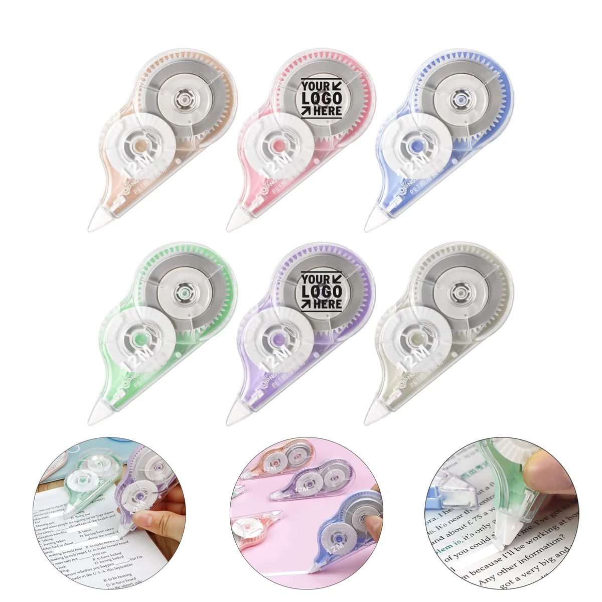 School Correct Wrong Writing 39.4 Ft Each Tear-Resistant White Out Correction Tape 1