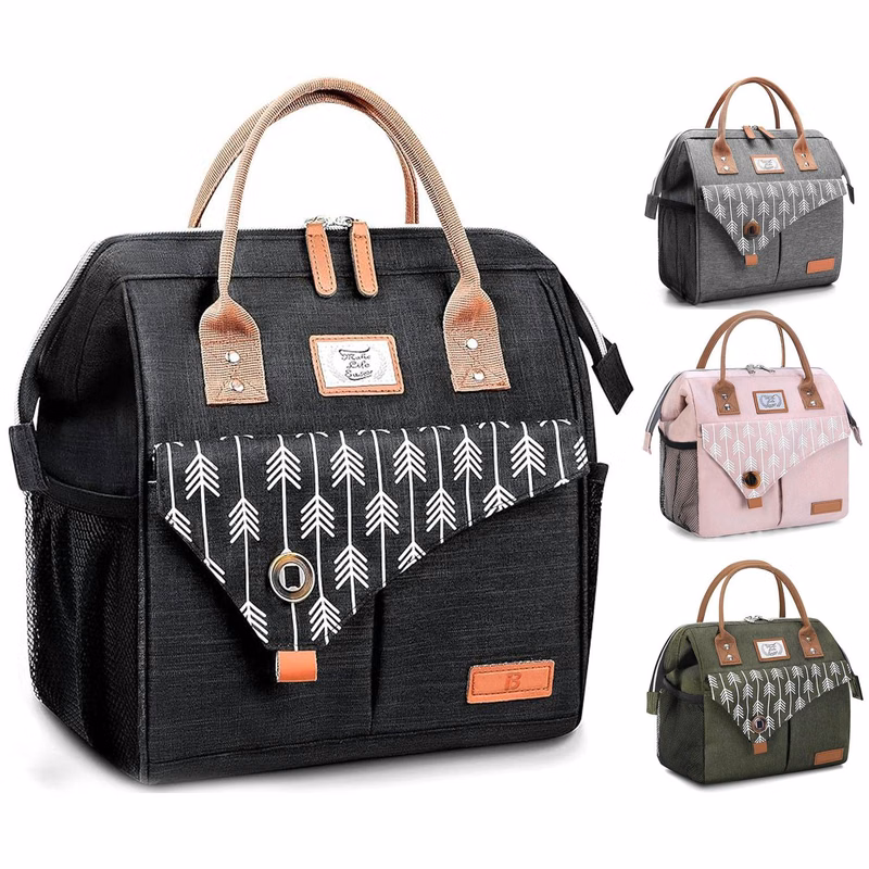 11L Non-Woven Insulated Lunch Cooler Tote Bag w/ Handle