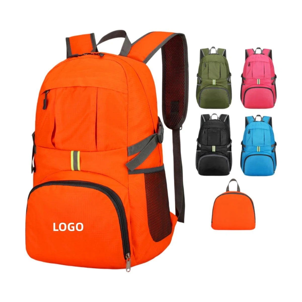 35L Water-Resistant Nylon Foldable Backpack 1