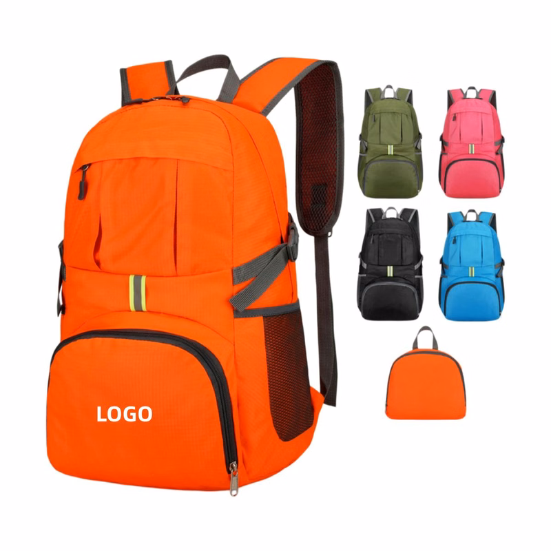 35L Water-Resistant Nylon Foldable Backpack
