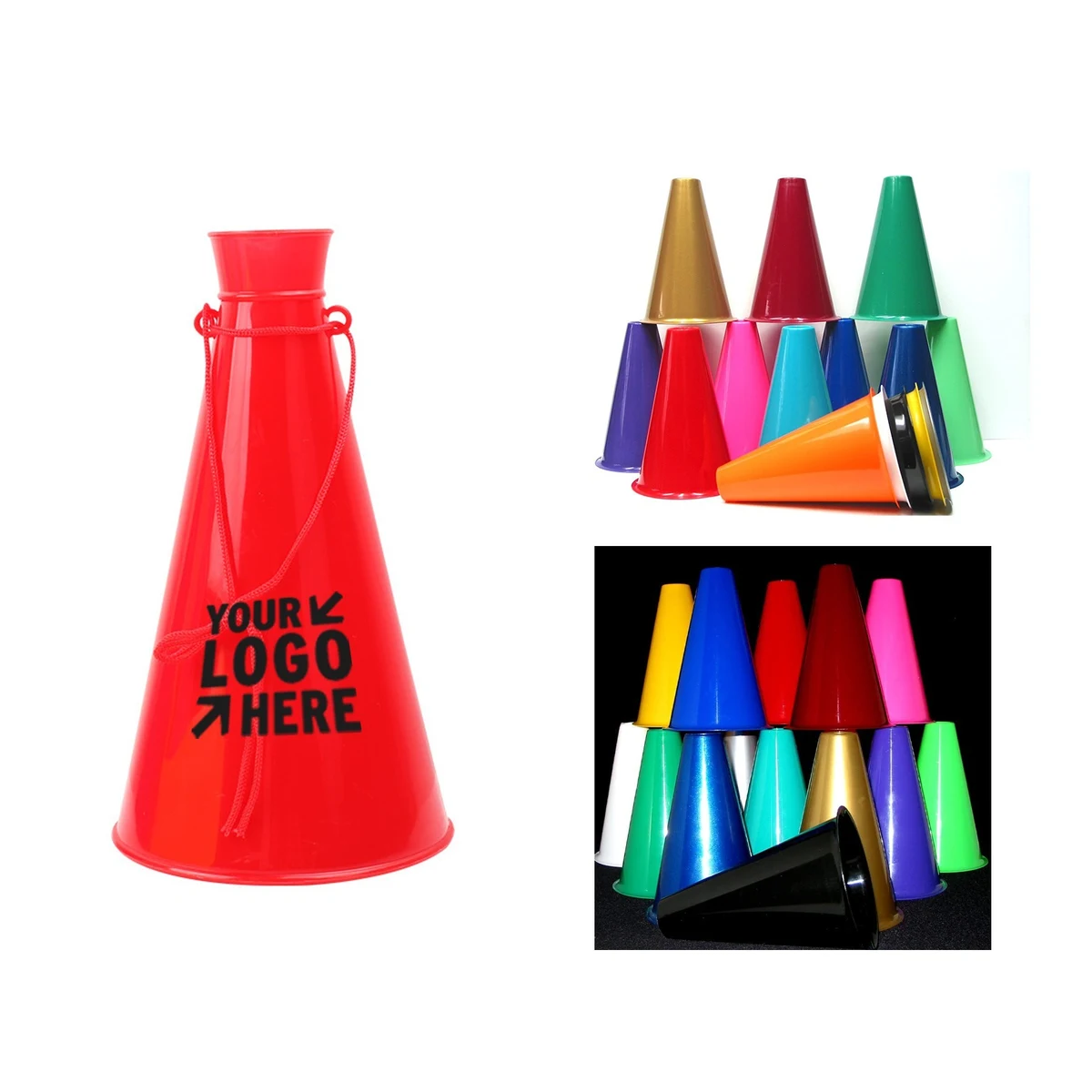 8 Inch Tall Plastic Megaphone 1