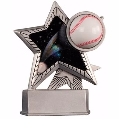 Baseball Motion Star Award 6"