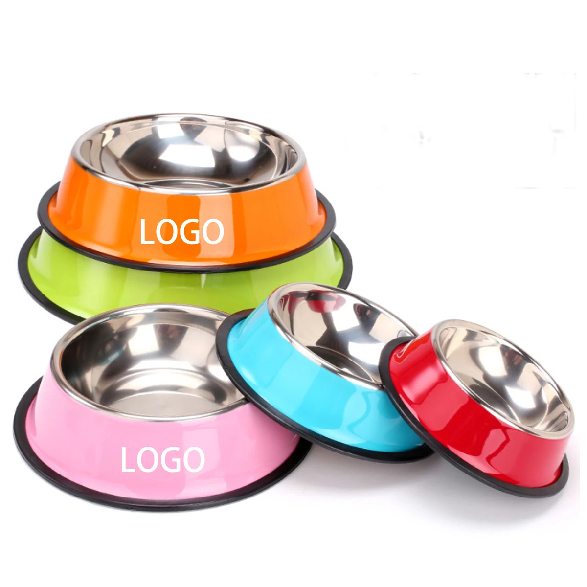 Stainless Steel Dog Bowl with Non-slip Base 1