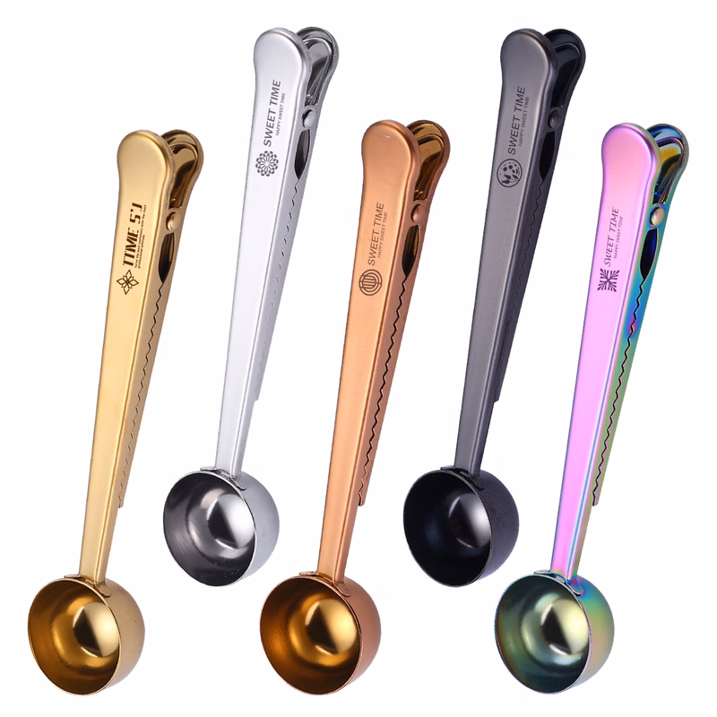 2 In 1 Coffee Spoon With Clip